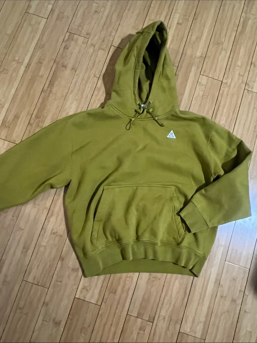 Nike ACG Olive Hooded Pullover Sweatshirt